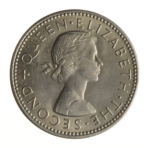 Coin - 1 Shilling, New Zealand, 1965