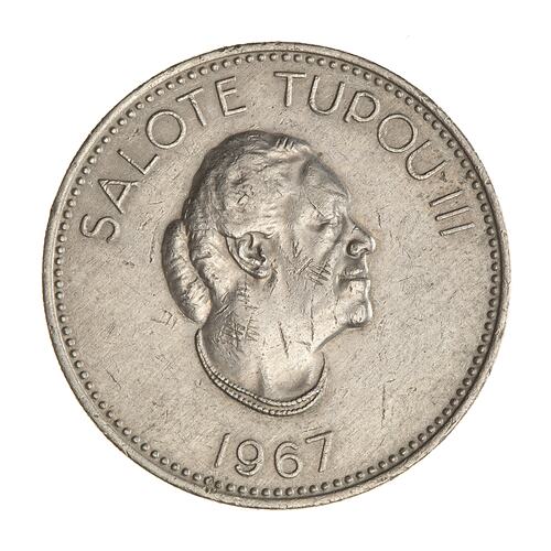 Coin - 20 Seniti, Tonga, 1967