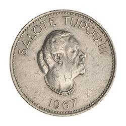 Coin - 20 Seniti, Tonga, 1967