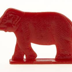 Toy Elephant - Red Plastic