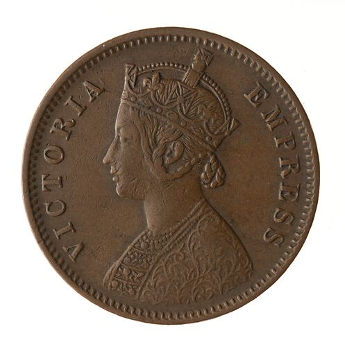 Coin - 1/4 Anna, India, 1883