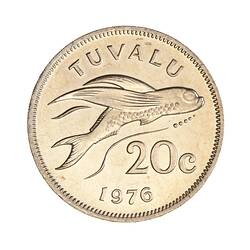 Coin - 20 Cents, Tuvalu, 1976