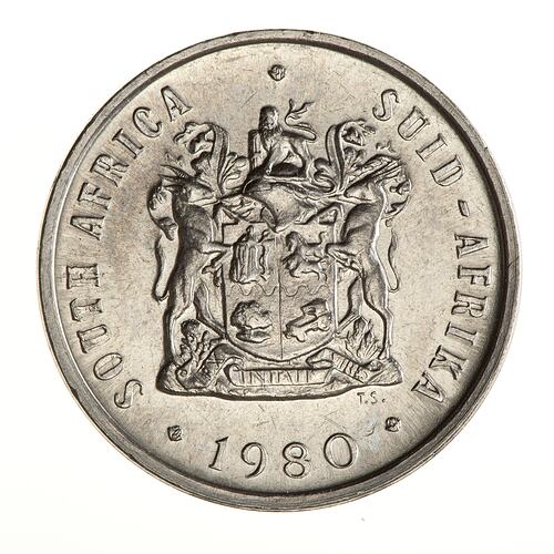 Coin - 10 Cents, South Africa, 1980