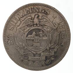 Coin - 2 & 1/2 Shillings, South Africa, 1893