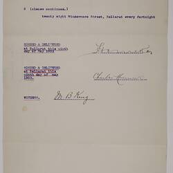 Memorandum of Agreement & Receipt - H. V. McKay & Charles Nunn, 9 May 1903