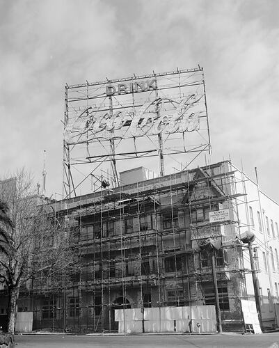 Coca-Cola, Neon Sign on Building, Victoria, Sep 1954