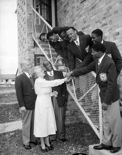 Jamaican Olympic Team Members at Olympic Village, Heidelberg West, Victoria, 1956