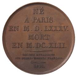 Medal - Armand Jean du Plessis, Duke of Richelieu, France, 1821