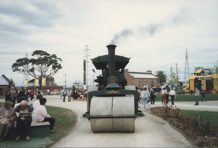 Photograph - Steam Vehicle Parade, Scienceworks Opening Ceremony, Spotswood, Victoria, 28 Mar 1992
