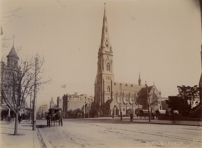 Photograph - Scotch Church, Melbourne, Victoria, Circa 1890