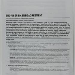 License Agreement - Microsoft, Pocket PC, Compaq Ipaq