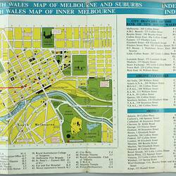 Map - 'Pocket Maps of Melbourne and Suburbs', Sydney NSW, 1960