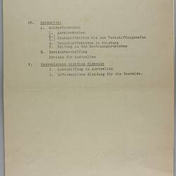 Fact Sheets & Correspondence -  Issued by Office of Salzberg State Government, Austria, 1959