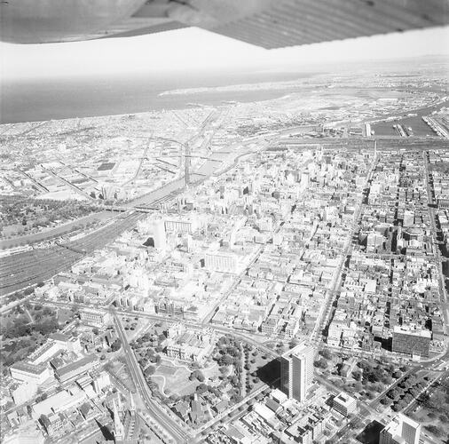 Negative - Aerial View of Melbourne, circa 1962