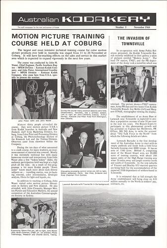 Newsletter - 'Australian Kodakery', No 5, Nov 1968