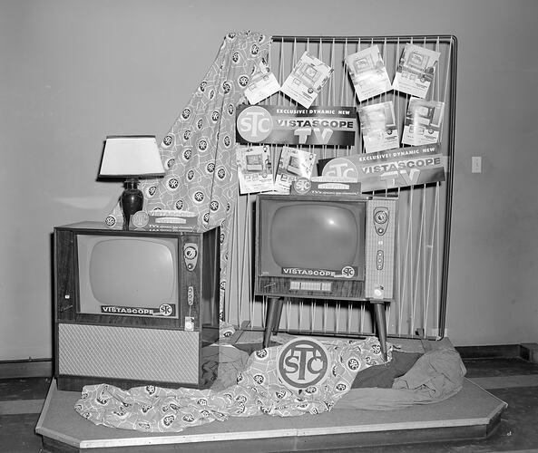 Standard Telephone & Cables Ltd, Television Products on Display, Victoria, 08 Apr 1959
