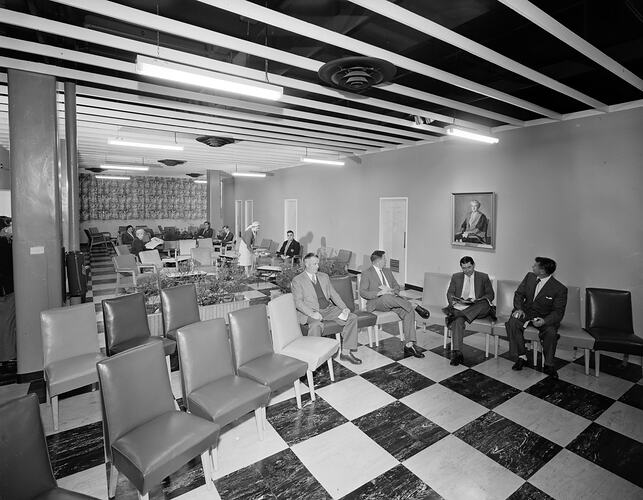 Australian Red Cross Society, Blood Bank Waiting Room, Victoria, 05 May 1959
