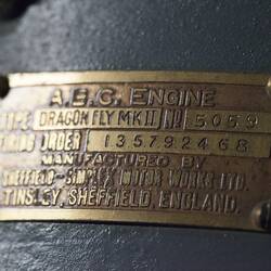 Aero Engine - Sheffield-Simplex Motor Works, ABC 'Dragonfly' Mark 2, Radial, Sheffield, England, 1918