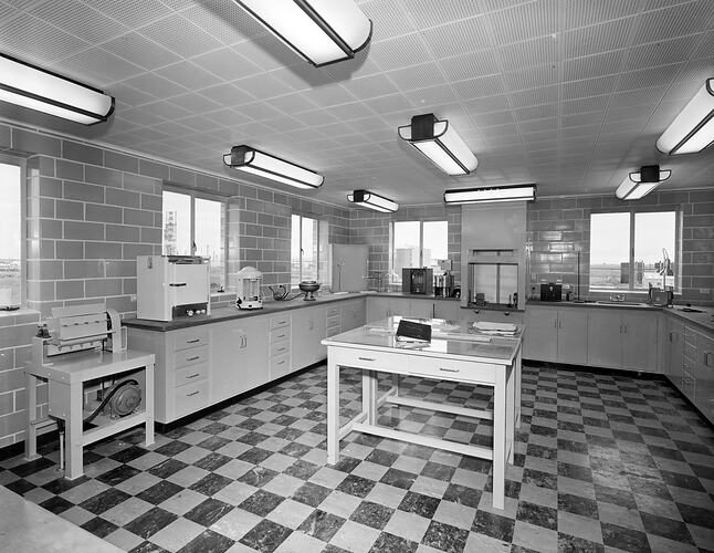 Australian Carbon Black, Laboratory Interior, Altona, Victoria, 22 May 1959