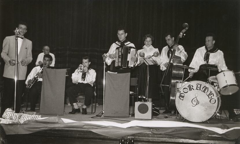 Mokambo Band Playing in Gypsy Costumes, Melbourne, 1960s