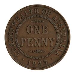 Round bronze coin.