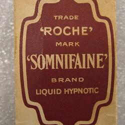 Box - Drug, Somnifaine (Aprobarbitone), Hoffman-la-Roche Chemical Works Ltd., circa 1930