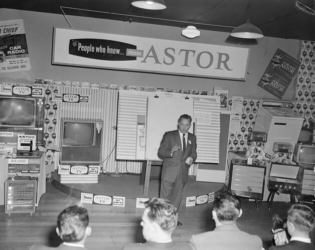 Radio Corporation Ltd, Man Making a Presentation, Victoria, 08 Sep 1959