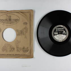 Disc Recording - Edison, Double-Sided, 'El Milagro de la Virgen' & 'Cancion del Ruisenor',1919-1929