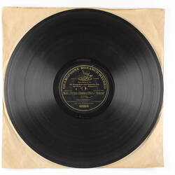 Disc Recording - Gramophone Monarch, Single-Sided, 'Marsch u.Harlequin u. Columbina a. D. Ballet Dio Maskerade', 1905-1909