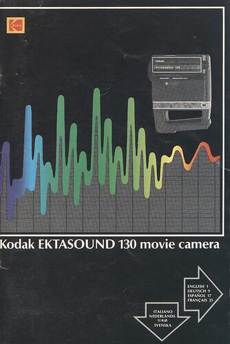 Cover page with chart and image of camera.