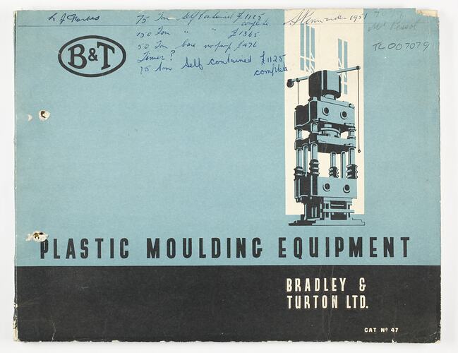 Front cover with illustration and printed text.