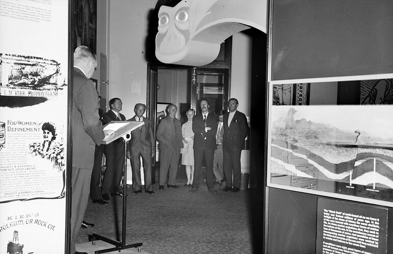 Opening of B.H.P. display at the Science Museum, Swanston Street, Melbourne, 1973