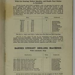 Trade Literature - Bevan & Edwards Pty Ltd, Machine Tools, 1907