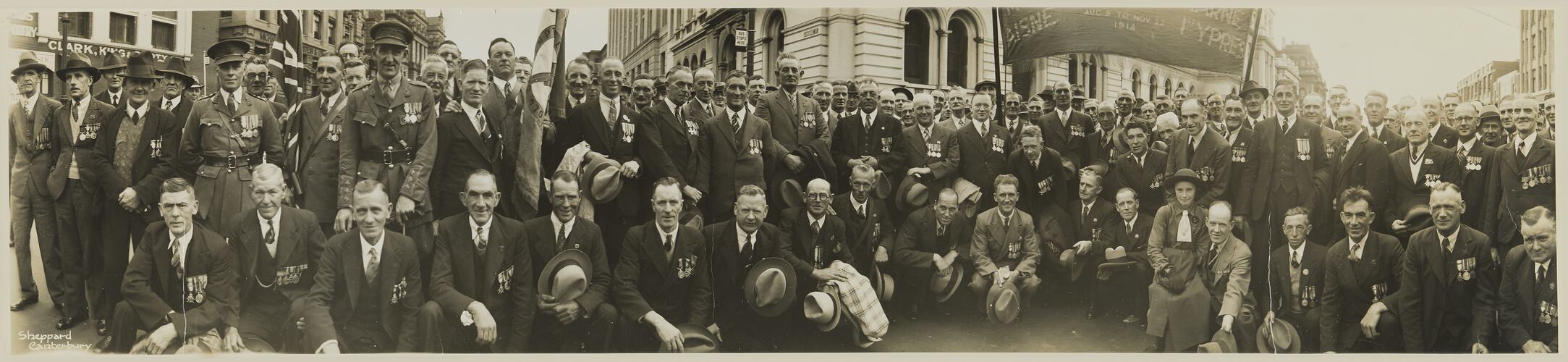 Anzac Day Marchers, Melbourne, circa 1930s