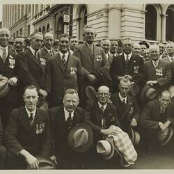 Photograph - Anzac Day Marchers, Melbourne, circa 1930s