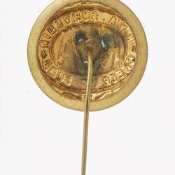 Badge - Rejected Volunteers' Association Cheer Up Fund, World War I, 1914-1919, Reverse