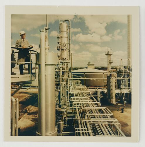 Slide 98, Shell Refinery, Geelong, 'Extra Prints of Coburg Lecture' album, circa 1960s