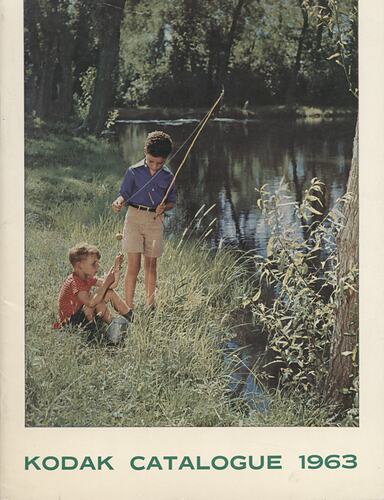 Cover page with photograph of boys fishing.