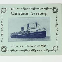Booklet - 'Christmas Greetings from S.S. New Australia', 1953