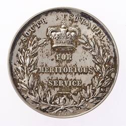 Medal - South Australia Meritorious Service Medal, Queen Victoria, Specimen, South Australia, Australia, 1895-1901 - Reverse