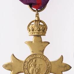 Breast Badge - Officer of the Most Excellent Order of the British Empire, Great Britain, 1917 - Obverse