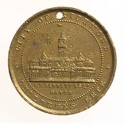 Medal - Jubilee of Queen Victoria Fete, City of Richmond, Victoria, Australia, 1887