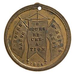 Medal - Eight Hours Day, Australia, 1884