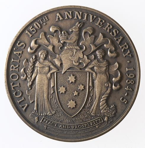 Medal - Victoria's 150th anniversary, 1984-5