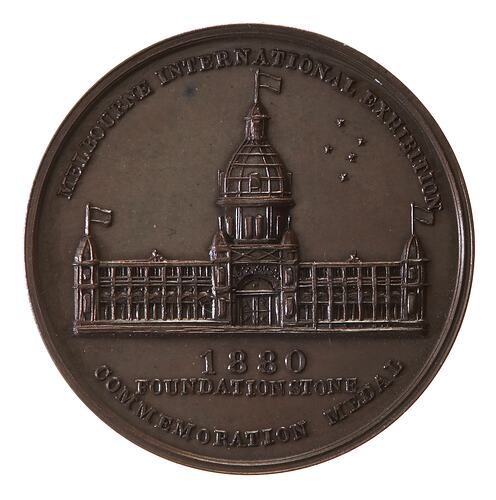 Medal - Melbourne Exhibition Building Foundation Stone, 1879 AD