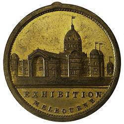 Medal - Victoria's Jubilee Exhibition, Commemorative, Victoria, Australia, 1884