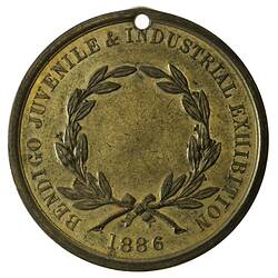 Medal - Bendigo Juvenile & Industrial Exhibition Commemorative, 1886