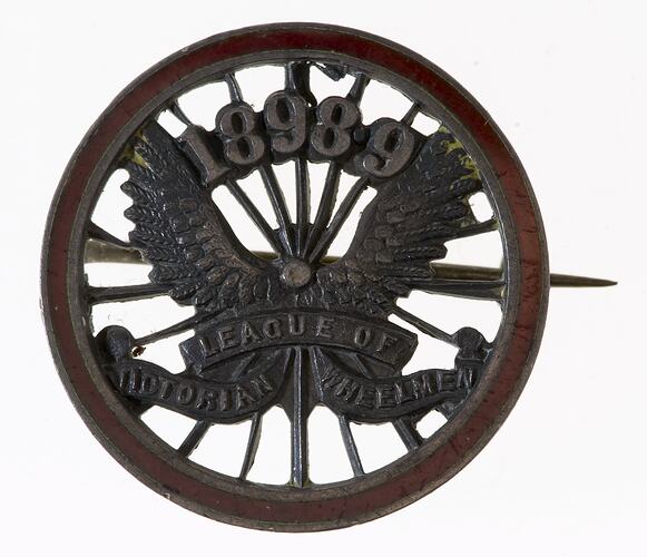 Medal - League of Victorian Wheelmen, Membership, 1898 - 1899 AD
