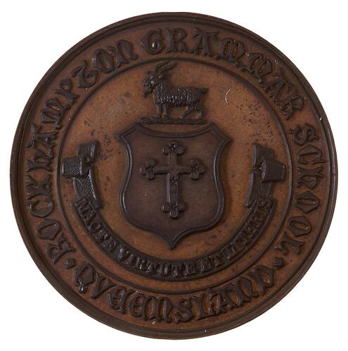 Medal - Rockhampton Grammar Prize, c. 1900