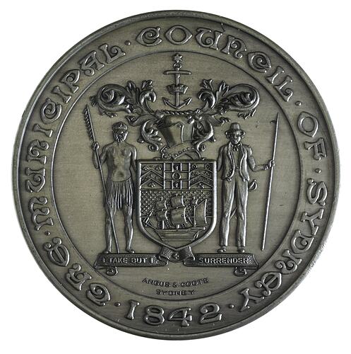 Medal - Sydney Centenary of Incorporation, 1942 AD